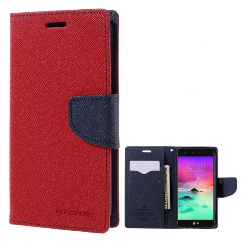 Atverčiamas raudonas fancy dėklas (LG K10 2017) Atverčiamas raudonas fancy dėklas (LG K10 2017)